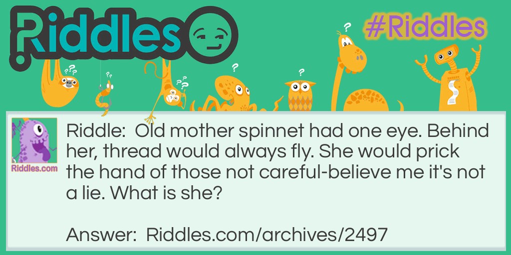 Old mother spinnet Riddle Meme.