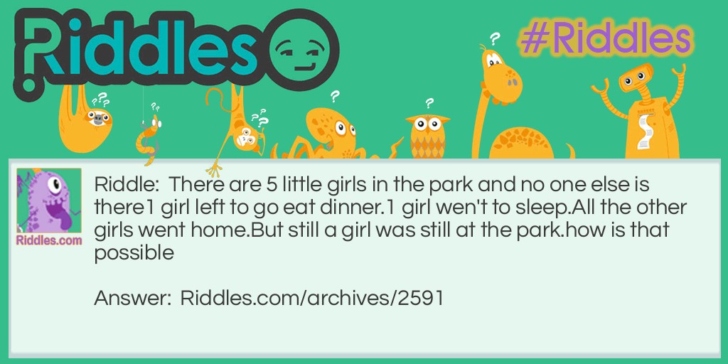 little girls Riddle Meme.