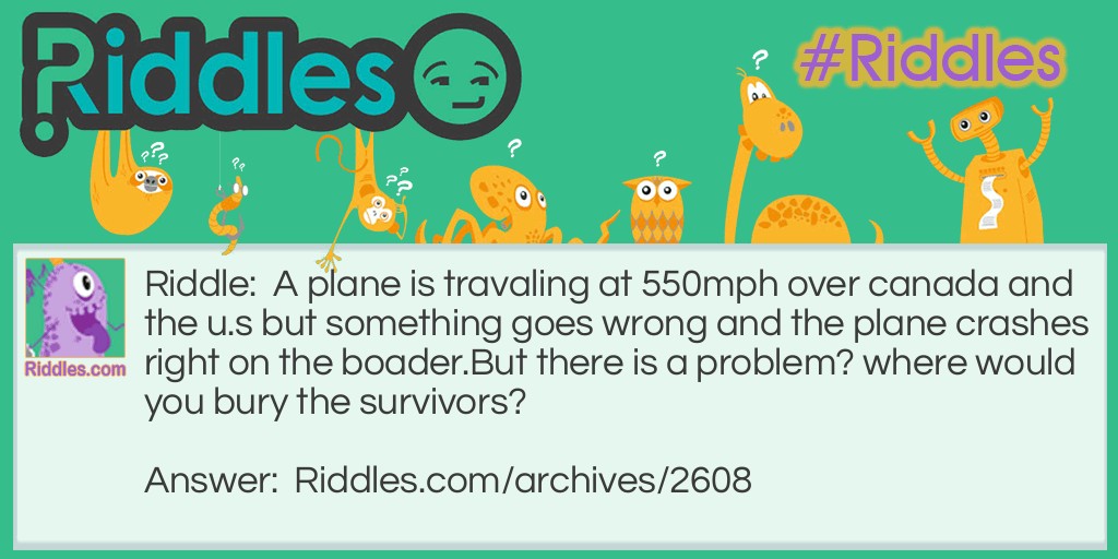 Plane Crash Riddle Meme.