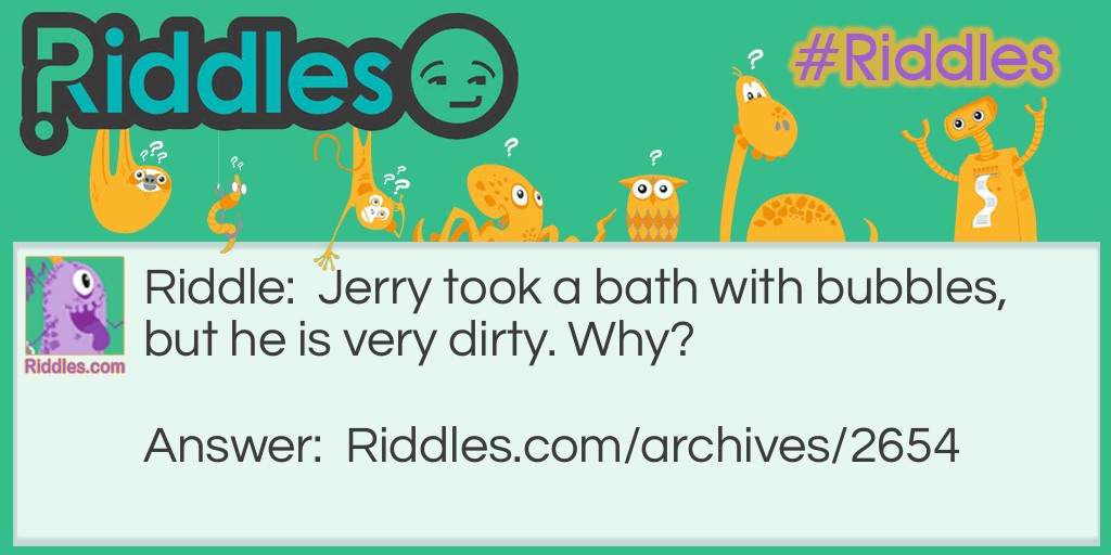 Bubbles Riddle Meme.