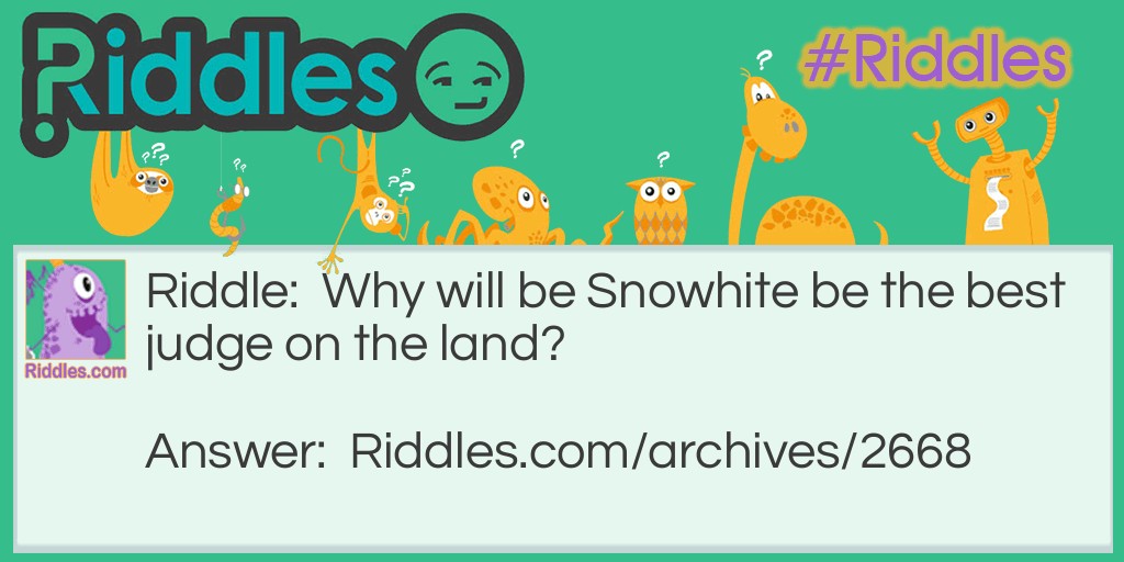 Snowhite Riddle Meme.