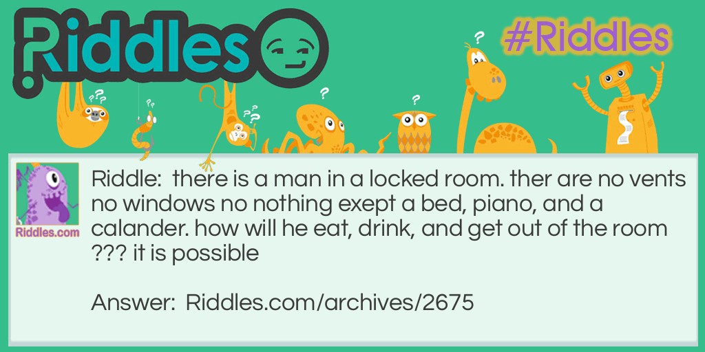 the locked room Riddle Meme.