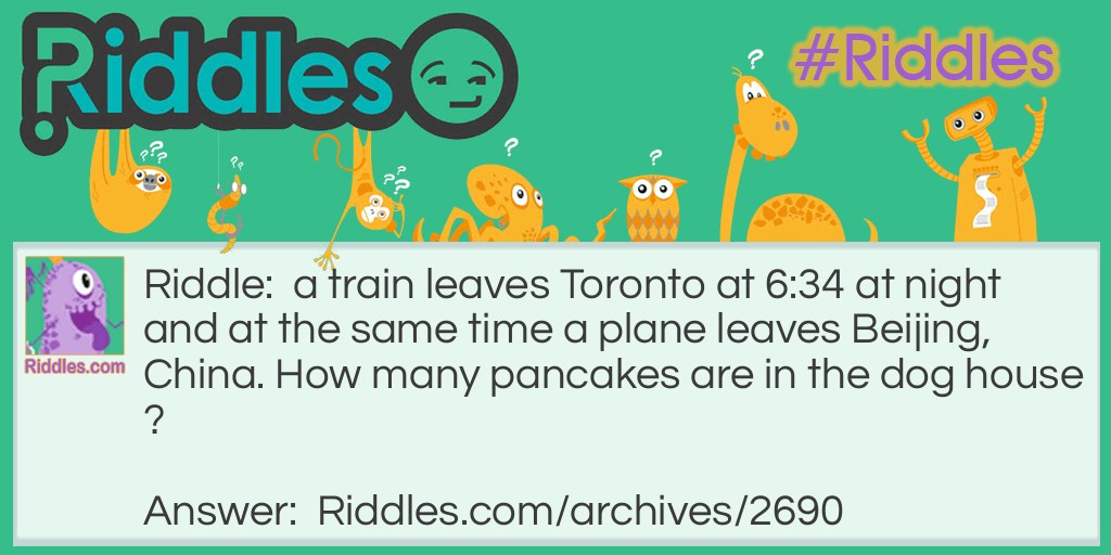 pancakes Riddle Meme.