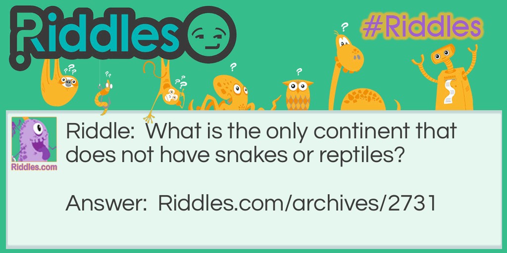 Reptiles Riddle Meme.