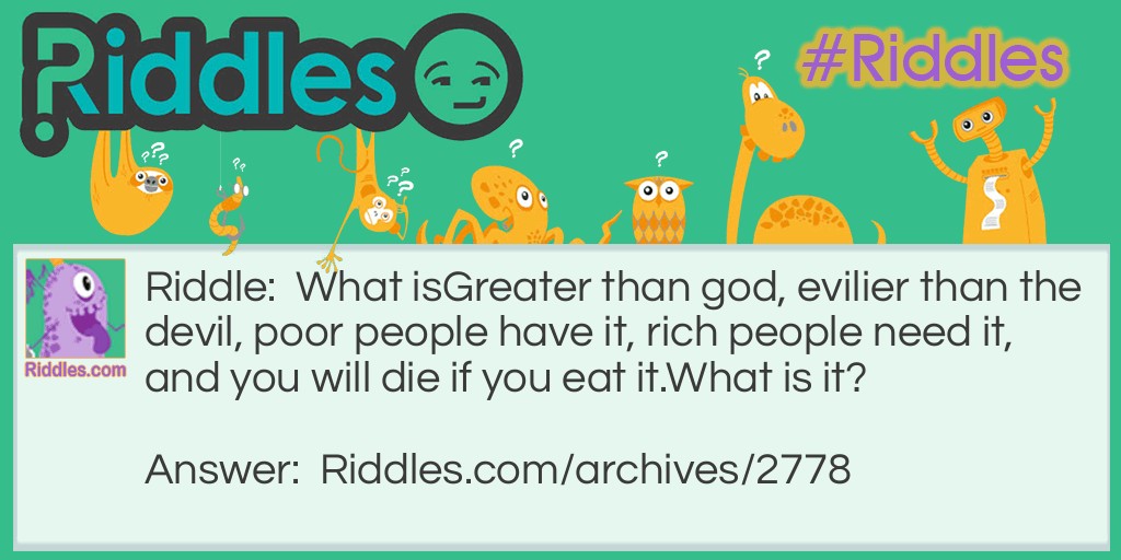 What is it? Riddle Meme.