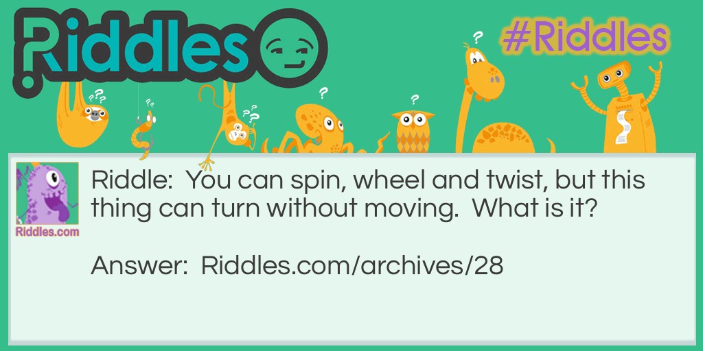 Turns without Moving Riddle Meme.