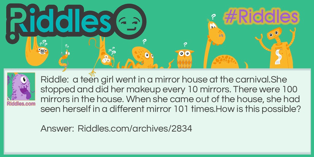 mirror house Riddle Meme.