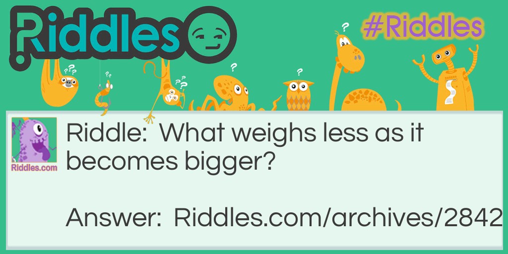 Big,small, and weight Riddle Meme.