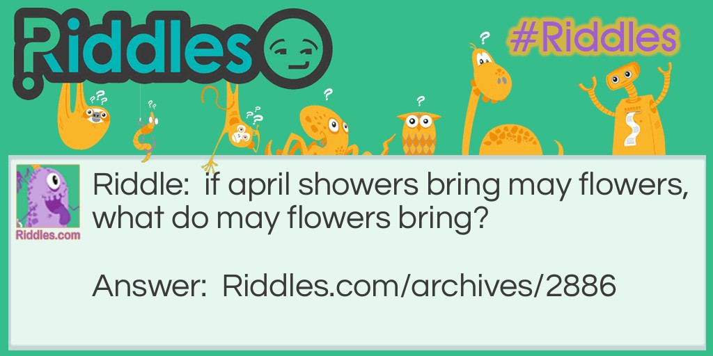 april showers Riddle Meme.