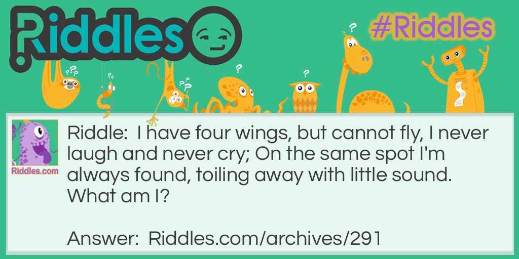 Four Wings Around Riddle Meme.