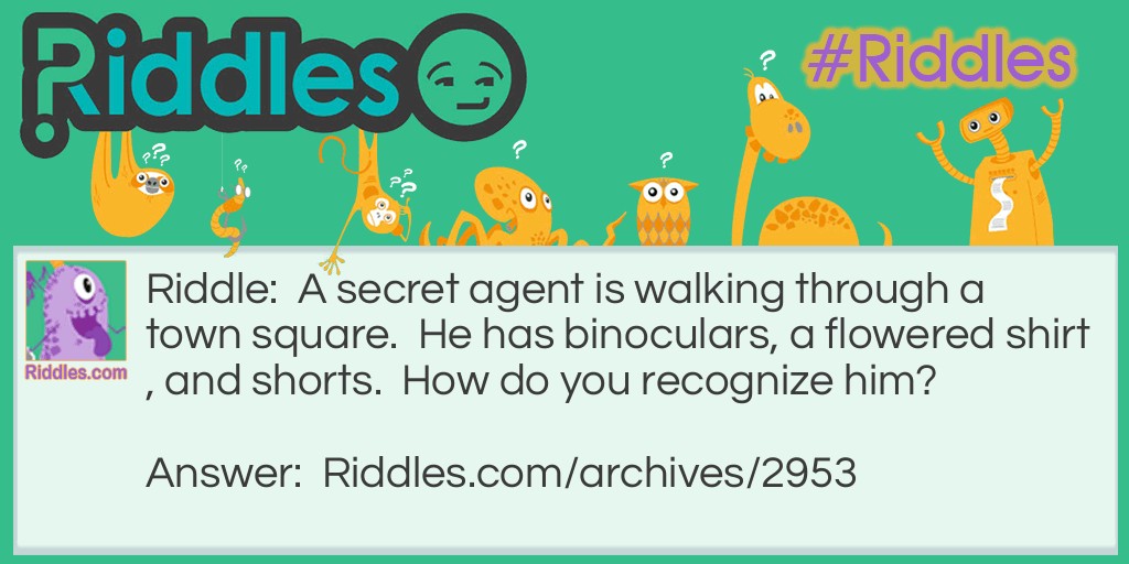 Secret Agent Riddle Meme.