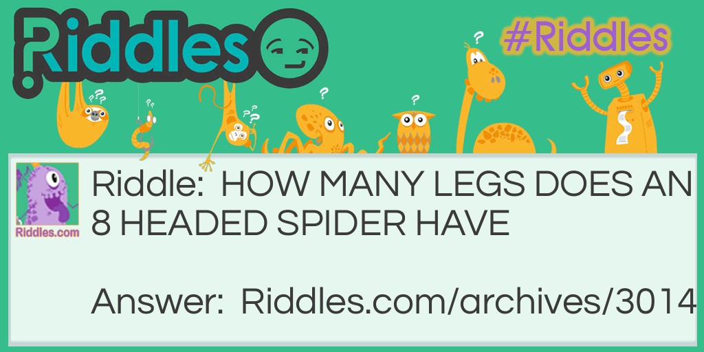 SPIDERS Riddle Meme.