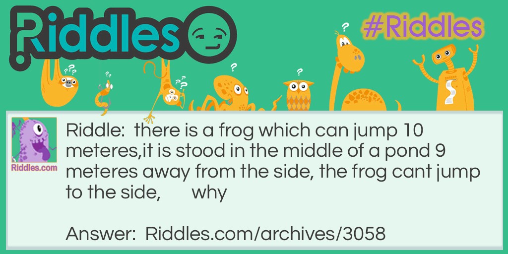 frogs lair Riddle Meme.