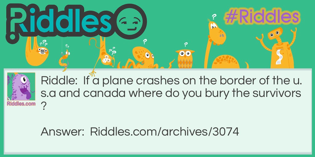 Plane Crash Riddle Meme.