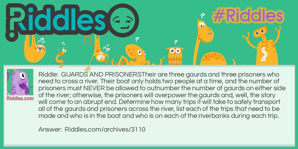 GUARDS AND PRISONERS (current one think i figured it out best that i can) Riddle Meme.