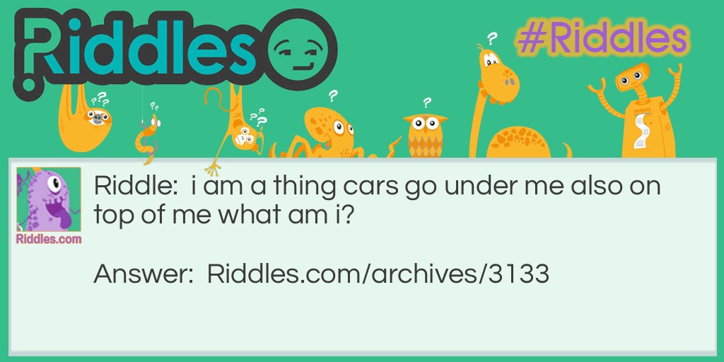 Cars Up and Down Riddle Meme.