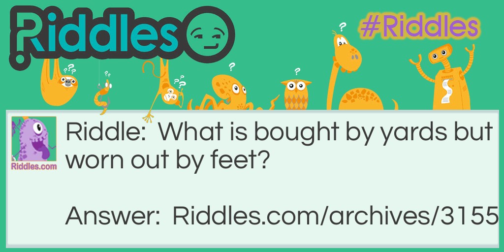 yards or feet? Riddle Meme.
