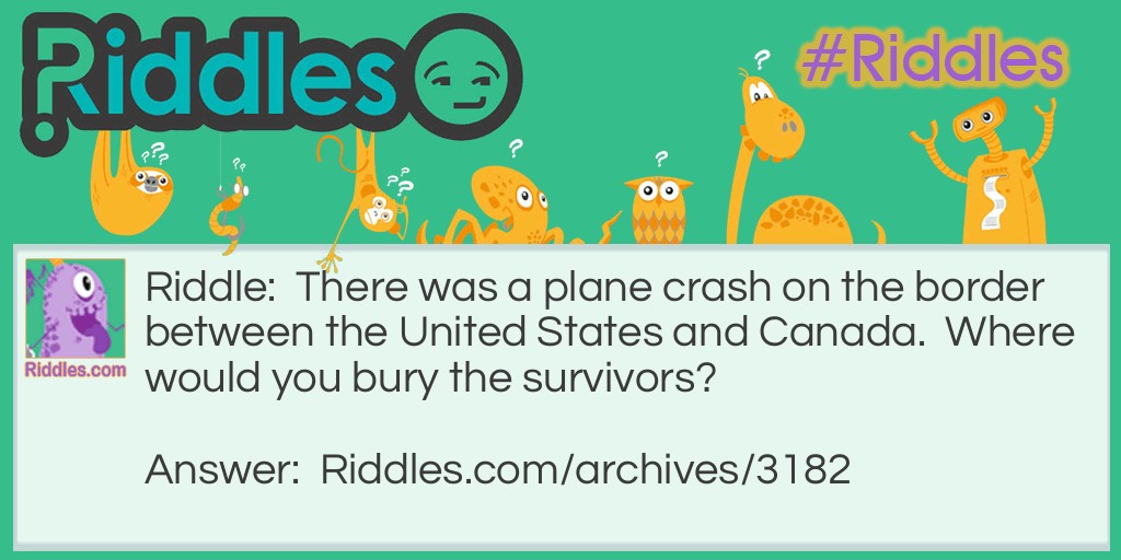 Airplane Crash Riddle Meme.