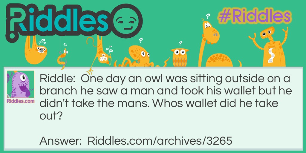 How did the owl Riddle Meme.