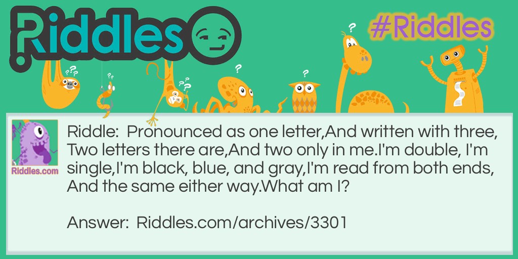 Letter problem Riddle Meme.