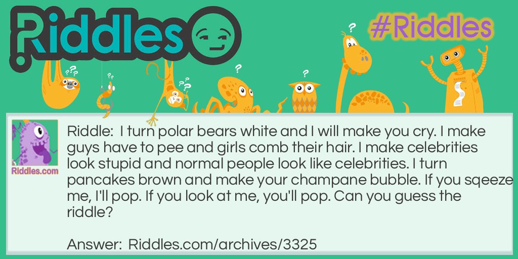 what makes polar bears white Riddle Meme.