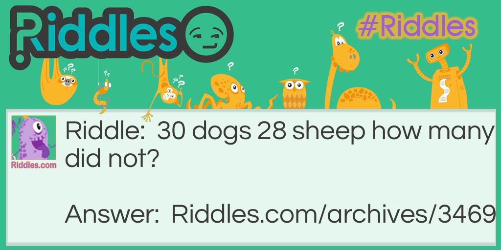 Dogs and sheep Riddle Meme.