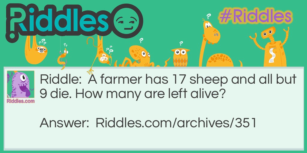 Dead Sheep Riddle Meme.