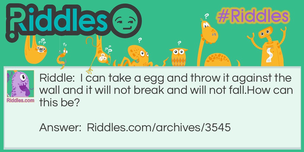 Egg against the Wall Riddle Meme.