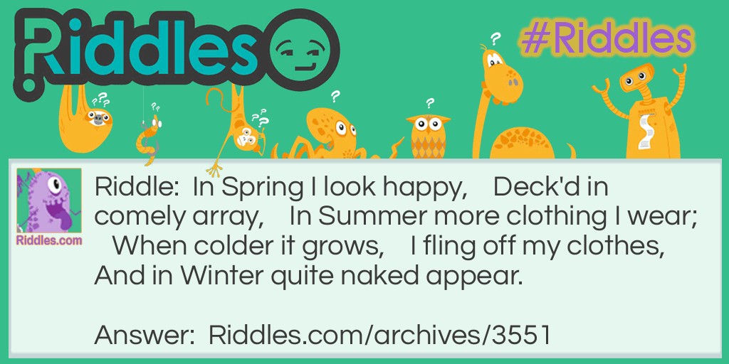 Spring and Summer Riddle Meme.