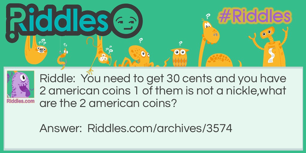two american coins Riddle Meme.