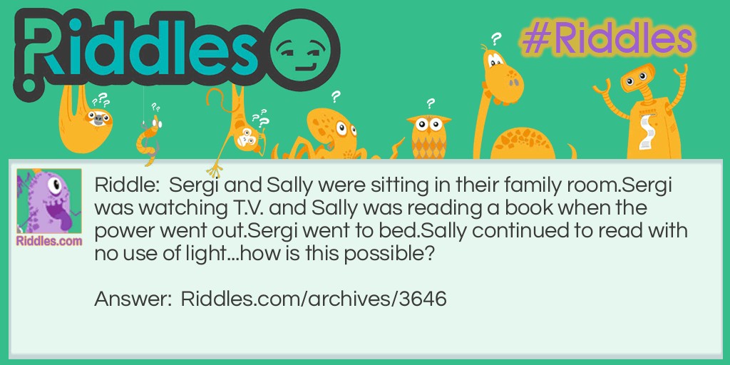 Sergi And Sally Riddle Meme.