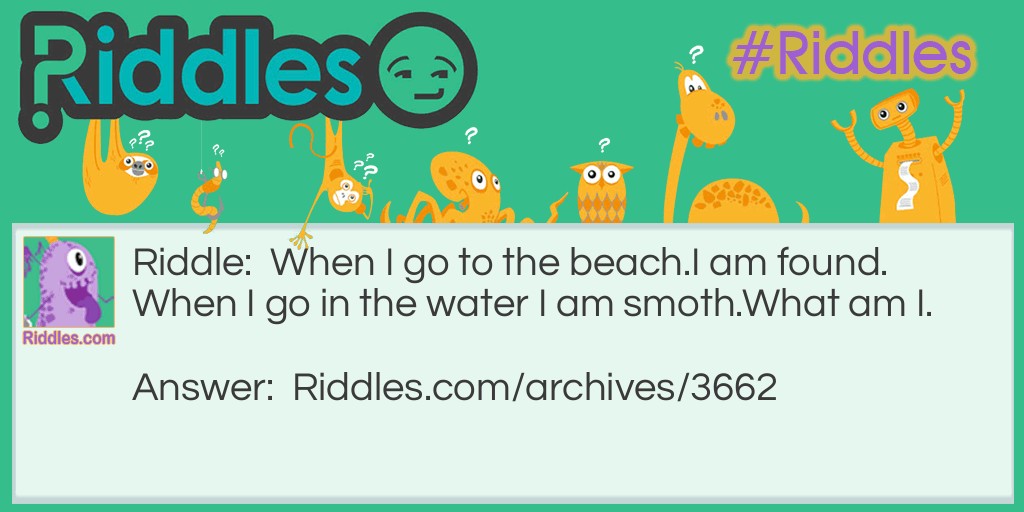 A Beach Riddle Meme.