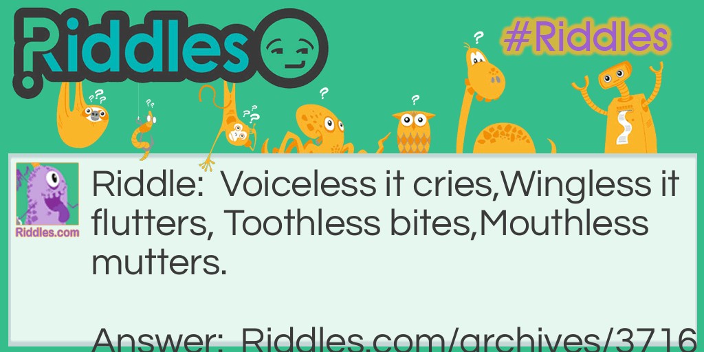 A Voiceless Cry Riddle Meme.