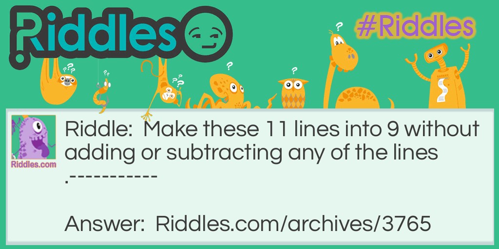 Lines Riddle Meme.