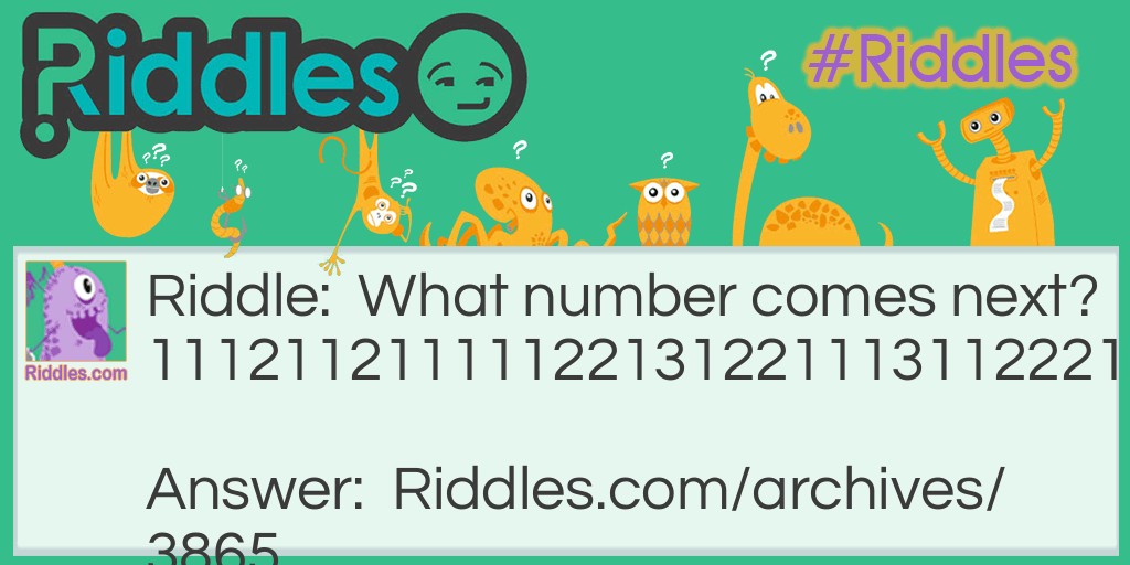 numbers Riddle Meme.