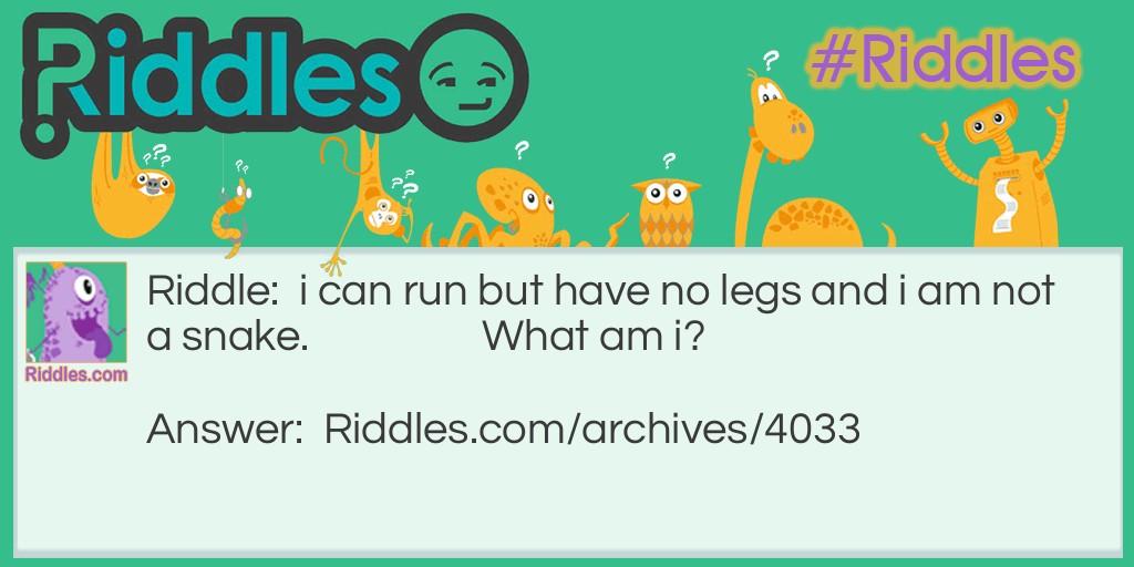 Are you running??? Riddle Meme.