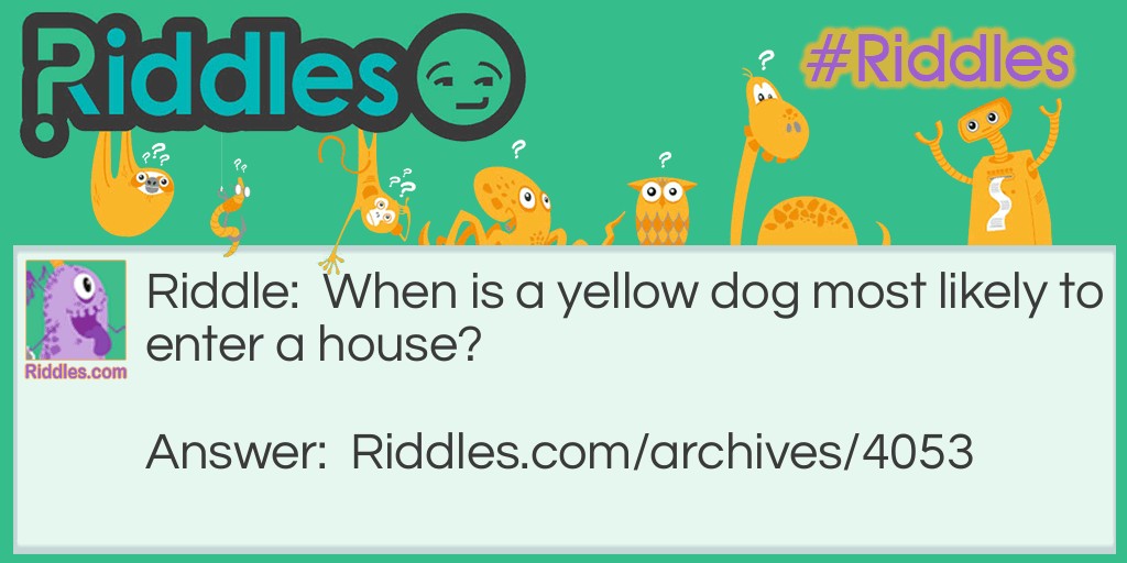 Yellow Dogs Riddle Meme.