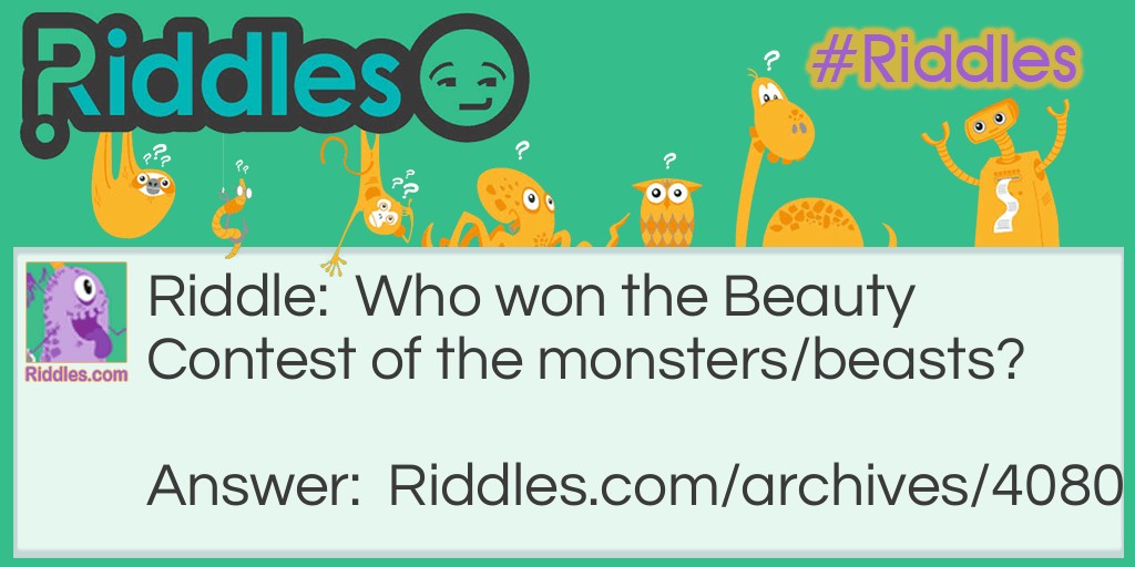 Beauty Contest Riddle Meme.