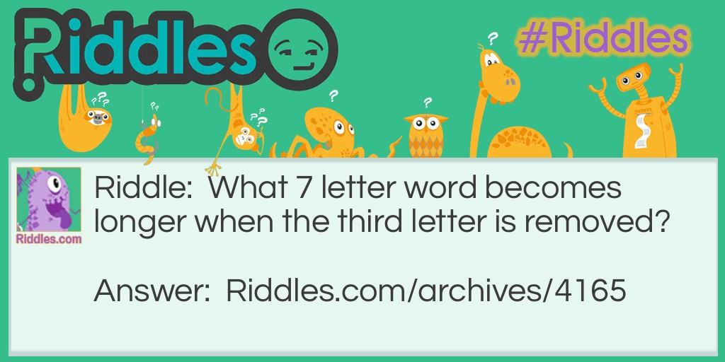 3rd letter Riddle Meme.