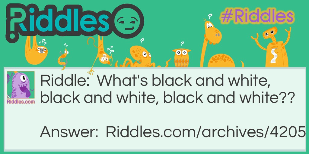 Black and White?? White or Black?? Riddle Meme.