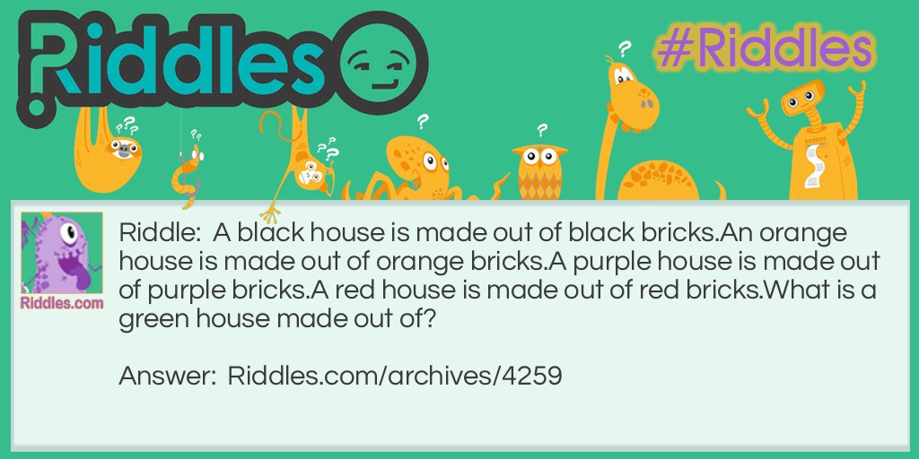 Houses Riddle Meme.