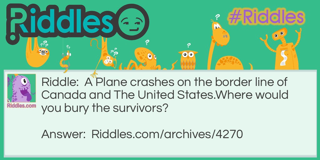 Plane Crash Riddle Meme.