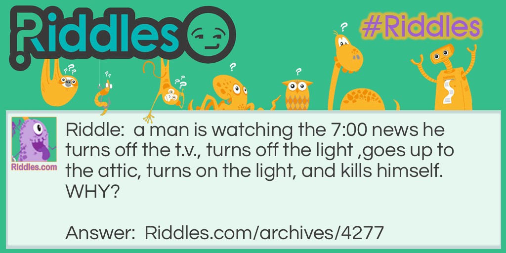 7:00 news Riddle Meme.