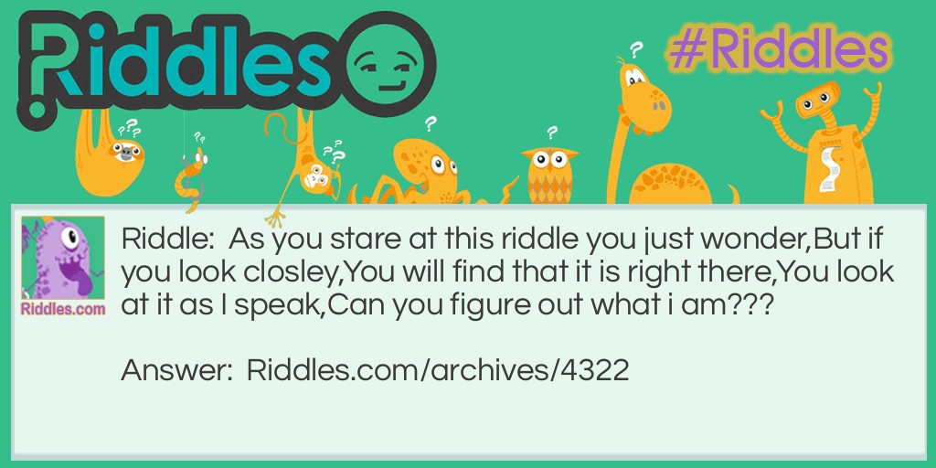 As you stare at this riddle you just wonder Riddle Meme.
