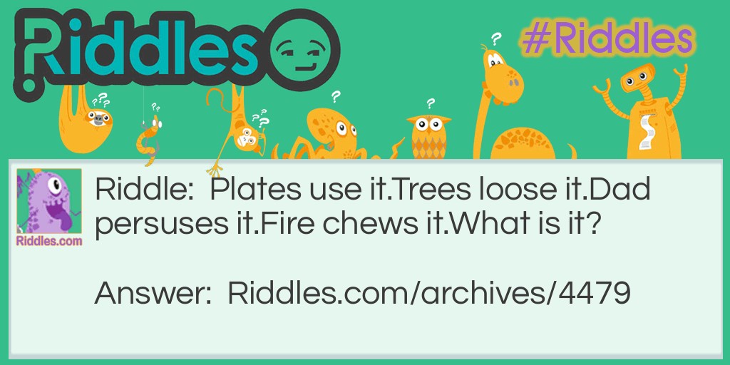 Plates use it Riddle Meme.