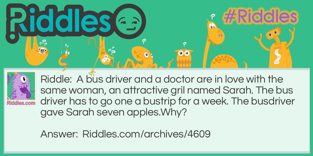 A bus driver and a doctor in love Riddle Meme.