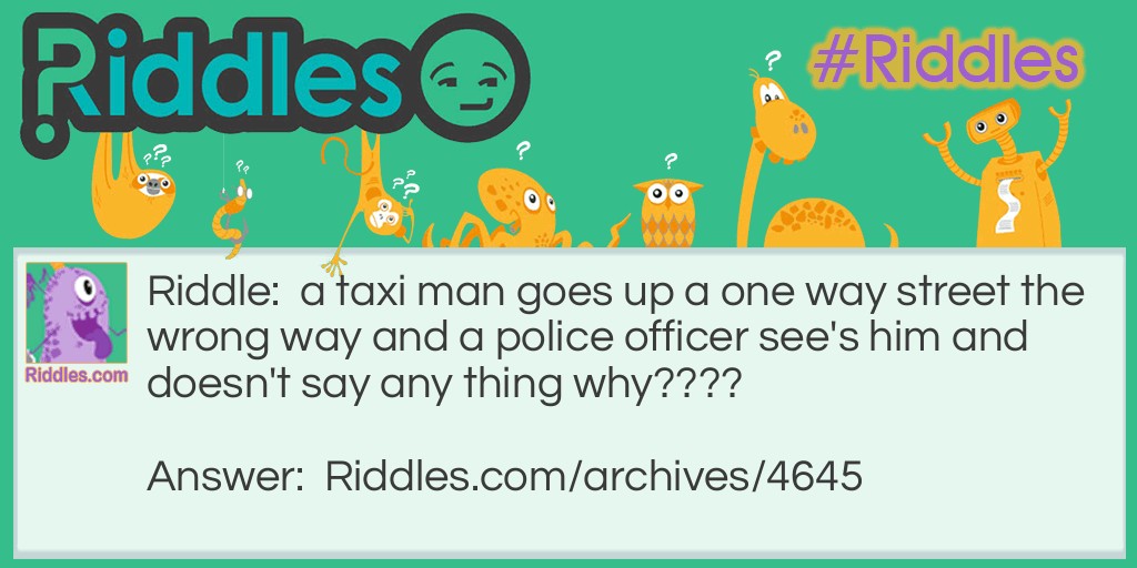 taxi Riddle Meme.