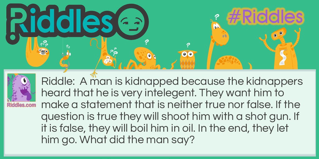 Are You Smart Enough? Riddle Meme.
