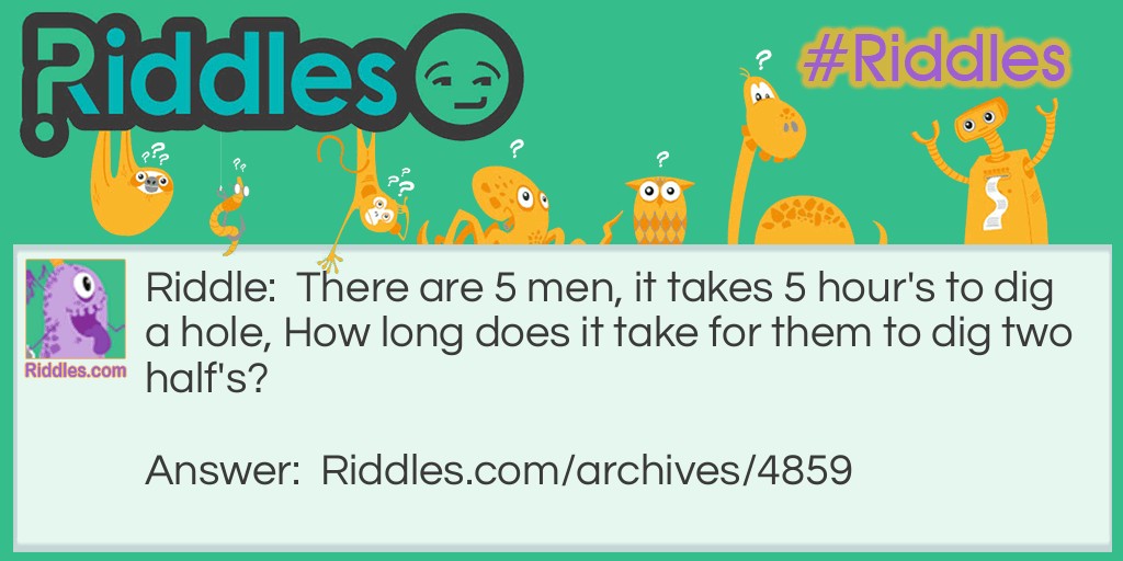 Five Men Riddle Meme.