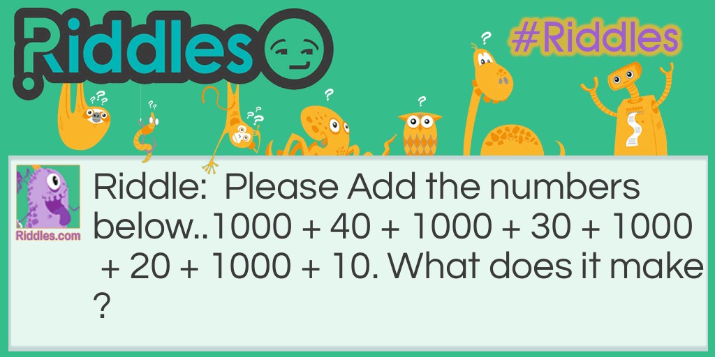Maths Question Riddle Meme.